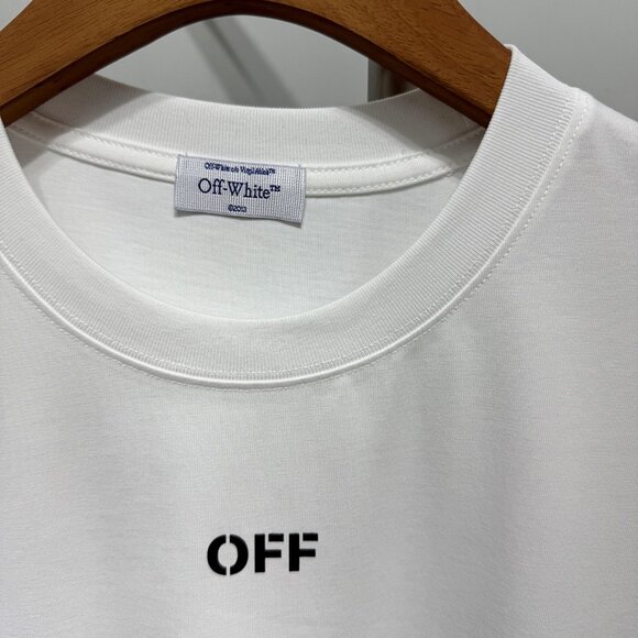Off-White Double Moon Arrow White T-Shirt - Picture 3 of 7